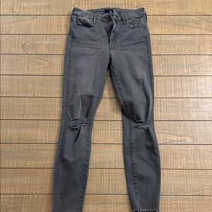 MOTHER Women's Dark Gray Skinny Jeans